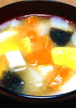 介護食　具だくさん　さつま汁-レシピのメイン写真