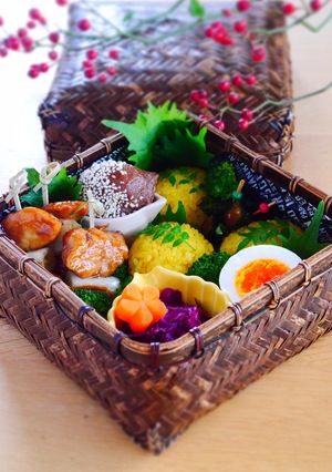 「染め飯おにぎり」のお弁当-レシピのメイン写真