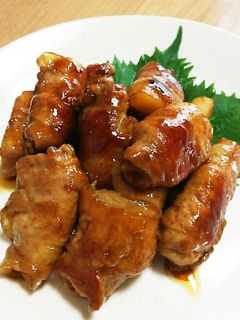 山芋の豚肉巻き~とんてきのたれレシピ~-レシピのメイン写真
