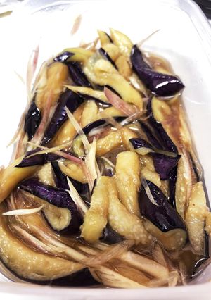 ナスとみょうがで揚げ浸し　麺つゆで簡単-レシピのメイン写真