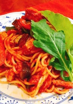 夏野菜とベーコンのポモドーロパスタ-レシピのメイン写真