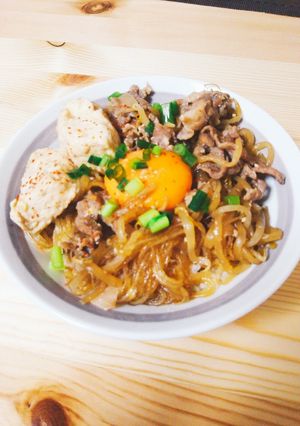 絶品！！給食風のすきやき♪どんぶりにも◎-レシピのメイン写真