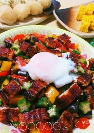 簡単☆栄養満点♪夏野菜うなちらし-レシピのメイン写真