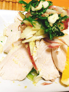 【ヘルシー料理】鶏むね肉の冷しゃぶサラダ-レシピのメイン写真