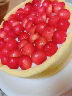 さくらんぼとヨーグルトムースケーキ-レシピのメイン写真