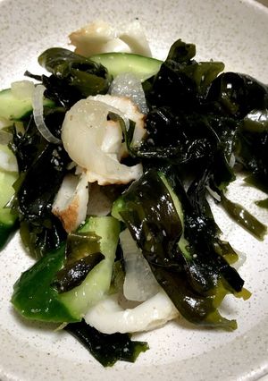 簡単 塩らっきょ入りワカメの酢の物-レシピのメイン写真