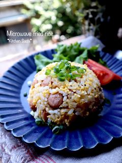 レンジで簡単!ウインナーと玉子の炒飯-レシピのメイン写真