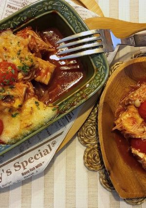 厚揚げとえのきのトマトソースグラタン＊-レシピのメイン写真