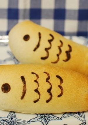 お魚パン☆オレオ入りとポテトサラダ入り-レシピのメイン写真