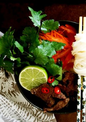 タイビーフサラダの冷やし麺-レシピのメイン写真