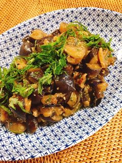 ナスの梅肉味噌炒め-レシピのメイン写真