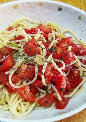 永谷園のはま吸いで、ボンゴレ風冷製パスタ-レシピのメイン写真