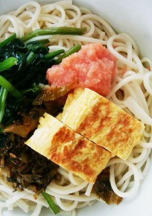 豆乳とめんつゆで冷やしめんたいうどん-レシピのメイン写真