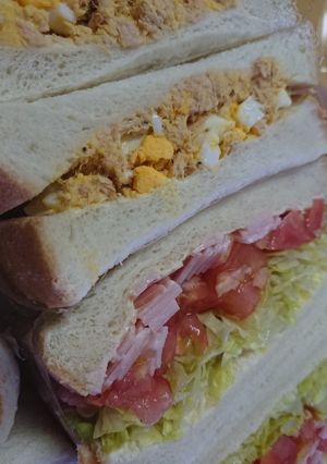 休日★家族でサンドイッチランチ★-レシピのメイン写真