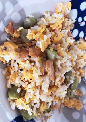 オイキムチとサーモンのチャーハン-レシピのメイン写真