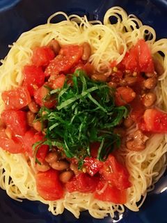 *ぶっかけ!納豆トマトそうめん*-レシピのメイン写真