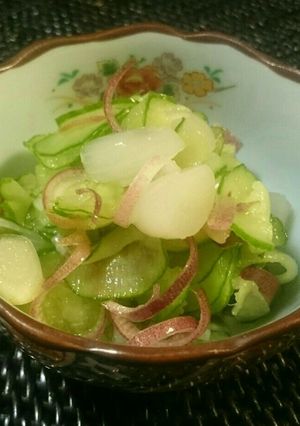 らっきょと夏きゅうり・ミョウガの和えもん-レシピのメイン写真