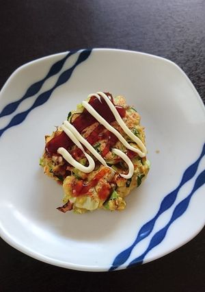 時短！簡単！安い！豆腐のお好み焼き-レシピのメイン写真