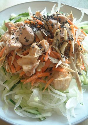 チキンと春野菜のごまだれサラダ-レシピのメイン写真