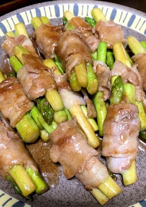 アスパラガス＆豚バラ肉のポン照り-レシピのメイン写真