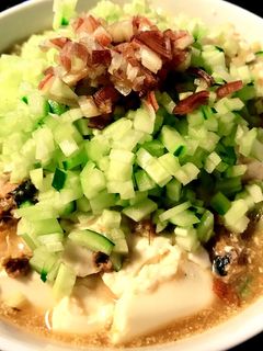 夏にさっぱり冷汁☆鯖味噌と豆腐の冷汁-レシピのメイン写真