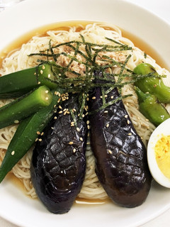 ナスの煮浸し素麺-レシピのメイン写真