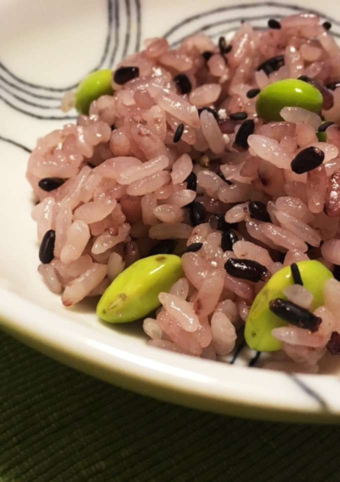 枝豆と黒米のごはん-レシピのメイン写真