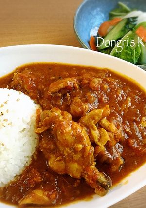 本格骨付インド風チキンカレー 圧力鍋で-レシピのメイン写真