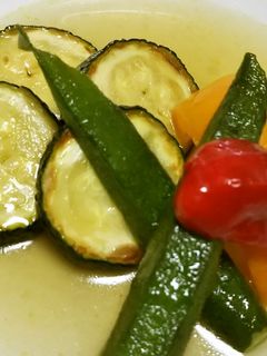 ズッキーニと夏野菜の揚げびたし-レシピのメイン写真