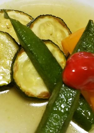 ズッキーニと夏野菜の揚げびたし-レシピのメイン写真
