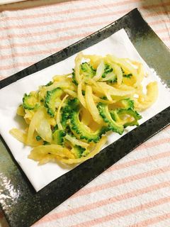 ゴーヤーと玉ねぎのかき揚げ-レシピのメイン写真