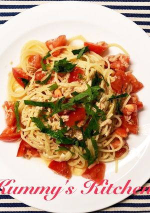 トマトとツナの冷製パスタ-レシピのメイン写真