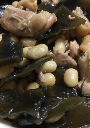 昆布と鶏肉大豆の煮物★-レシピのメイン写真
