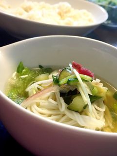 具沢山さっぱり素麺つゆ!冷汁にも!-レシピのメイン写真
