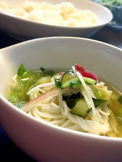 具沢山さっぱり素麺つゆ!冷汁にも!-レシピのメイン写真