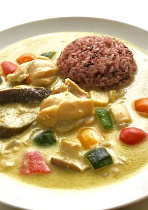 夏野菜の白カレー!森之翼-レシピのメイン写真