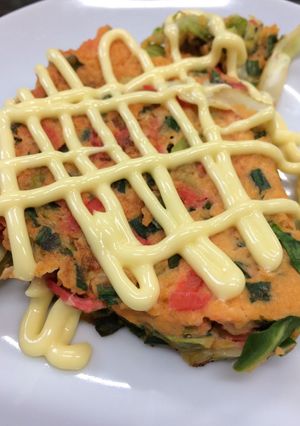 お好み焼き風玉子焼き 糖質制限-レシピのメイン写真