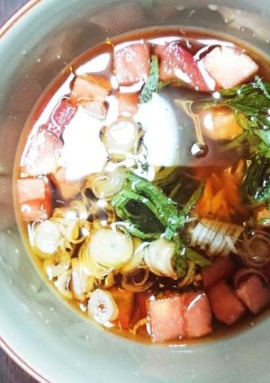 簡単トマトと大葉たっぷり夏バテ解消つけ汁-レシピのメイン写真