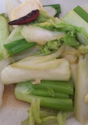 簡単中華・白菜と長ねぎの塩炒め-レシピのメイン写真