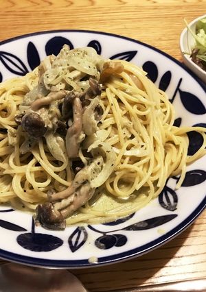 簡単！きのこ♡バジルクリームパスタ-レシピのメイン写真