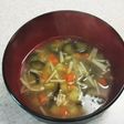 具沢山♪の味噌汁さつまいも入り