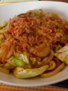焼肉のタレで焼うどん!-レシピのメイン写真