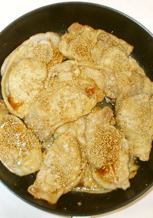 豚肉のゴマ風味焼き♪簡単-レシピのメイン写真