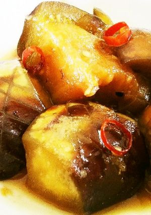 丸なすの油味噌 (甘味噌煮）-レシピのメイン写真