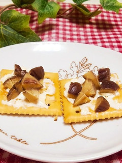 甘栗カナッペ♪簡単です-レシピのメイン写真