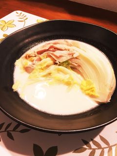 腹ペコ男子パクパク!白菜と豚肉のミルク煮-レシピのメイン写真