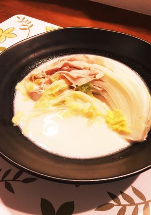 腹ペコ男子パクパク！白菜と豚肉のミルク煮-レシピのメイン写真