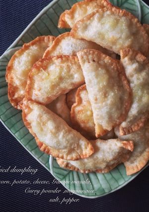 トウモロコシと馬鈴薯のチーズ揚げ餃子-レシピのメイン写真
