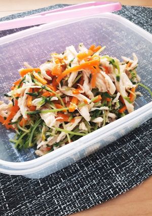 にんにく風味★むね肉と豆苗の中華和え★-レシピのメイン写真