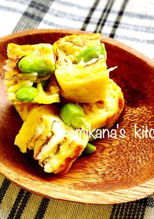 お弁当に☆枝豆入☆コロコロ玉子焼き♪♪-レシピのメイン写真